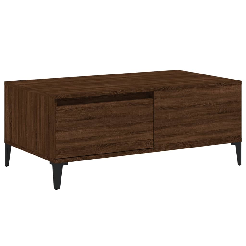 Stolić za kavu smeđa boja hrasta 90x50x36,5cm konstruirano drvo