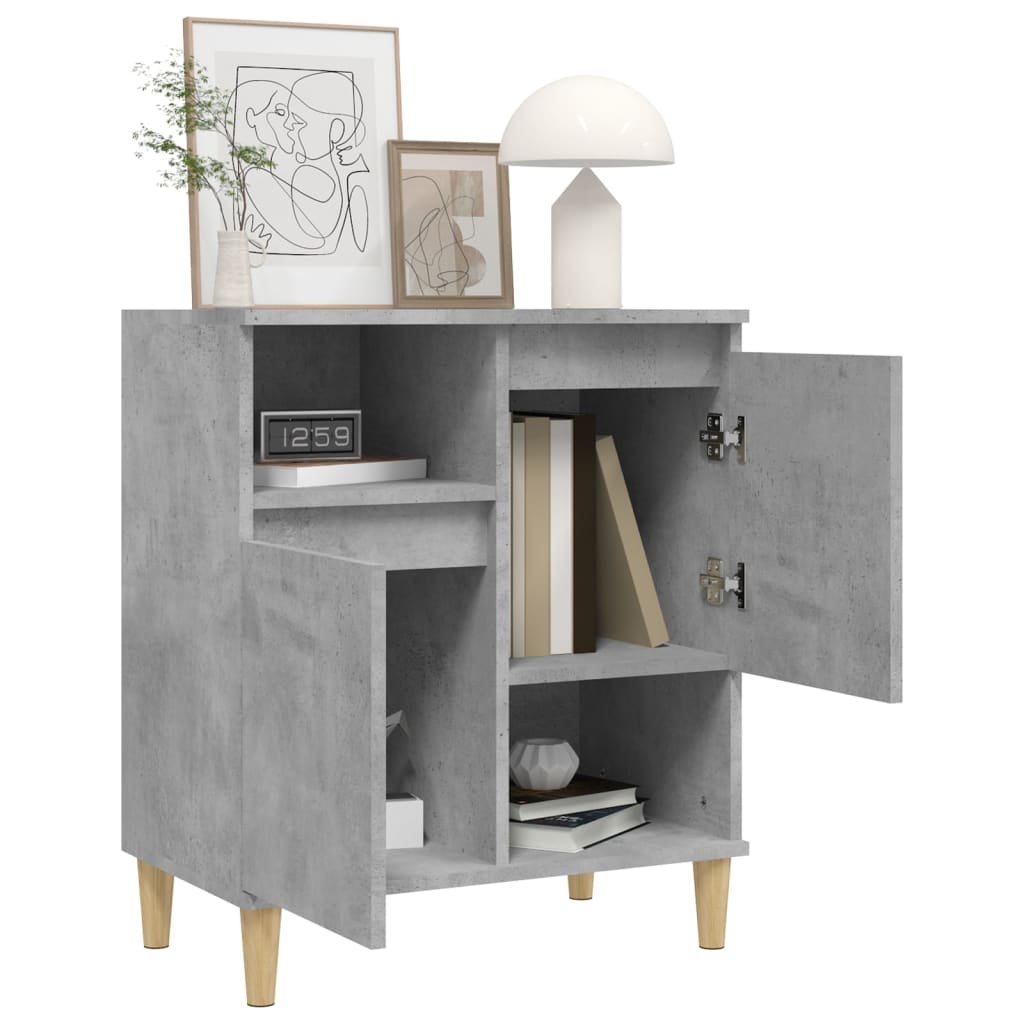 Komoda siva boja betona 60x35x70 cm od konstruiranog drva