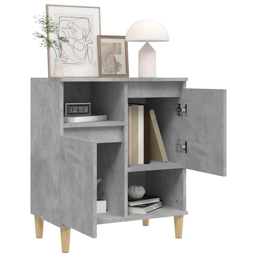 Komoda siva boja betona 60x35x70 cm od konstruiranog drva