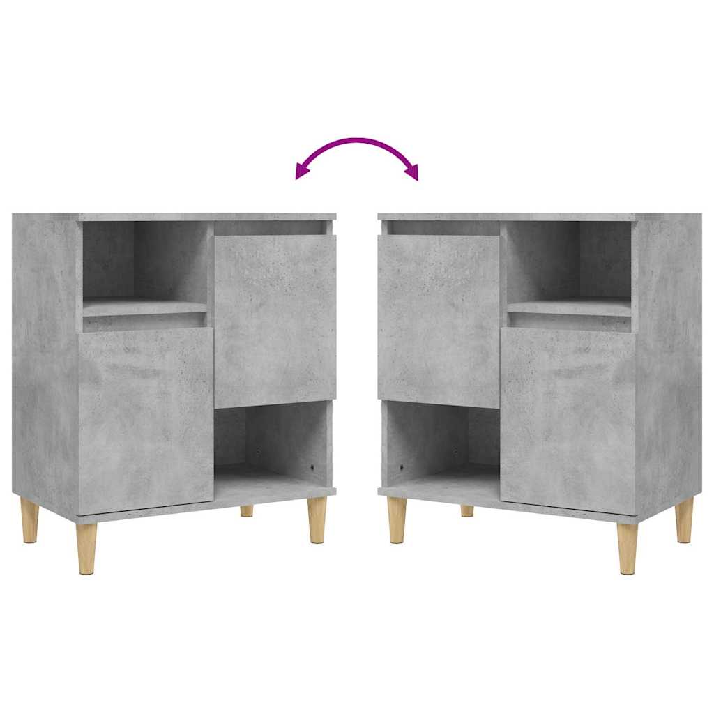 Komoda siva boja betona 60x35x70 cm od konstruiranog drva