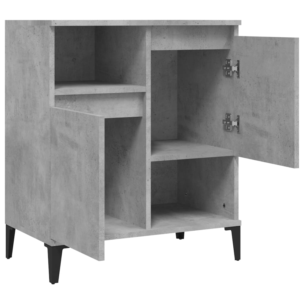 Komoda siva boja betona 60x35x70 cm od konstruiranog drva