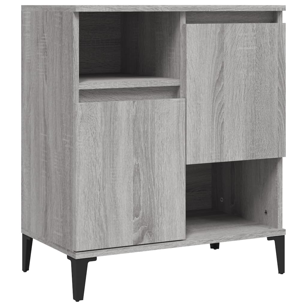 Komoda sivog hrasta sonome 60x35x70 cm od konstruiranog drva
