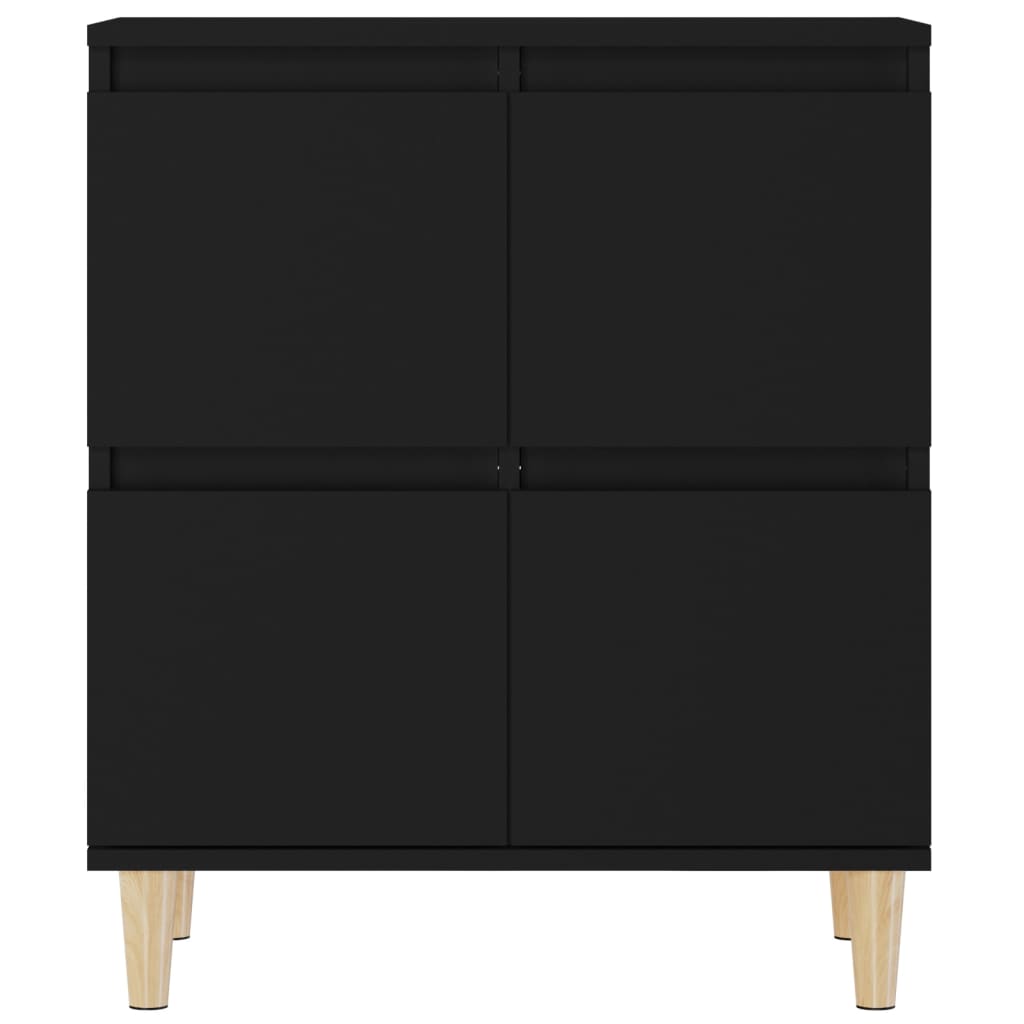 Komoda crna 60 x 35 x 70 cm od konstruiranog drva