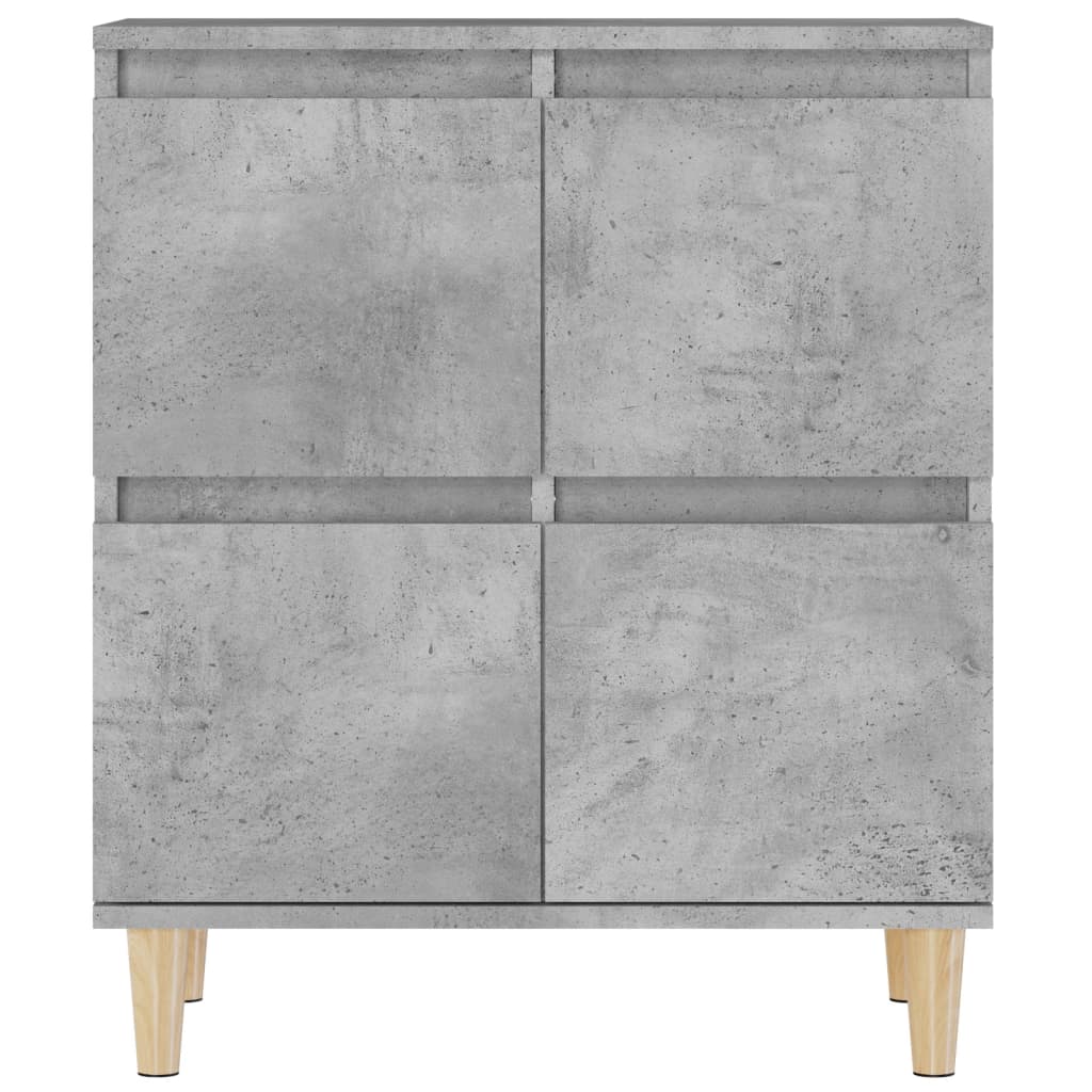Komoda siva boja betona 60x35x70 cm od konstruiranog drva