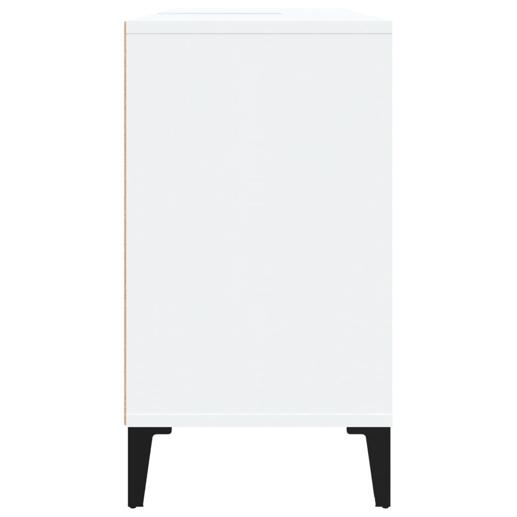 Ormarić za umivaonik bijeli 80 x 33 x 60 cm konstruirano drvo