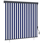 Rolo zavjesa Plava i bijela 180 x 250 cm Tkanina i aluminij