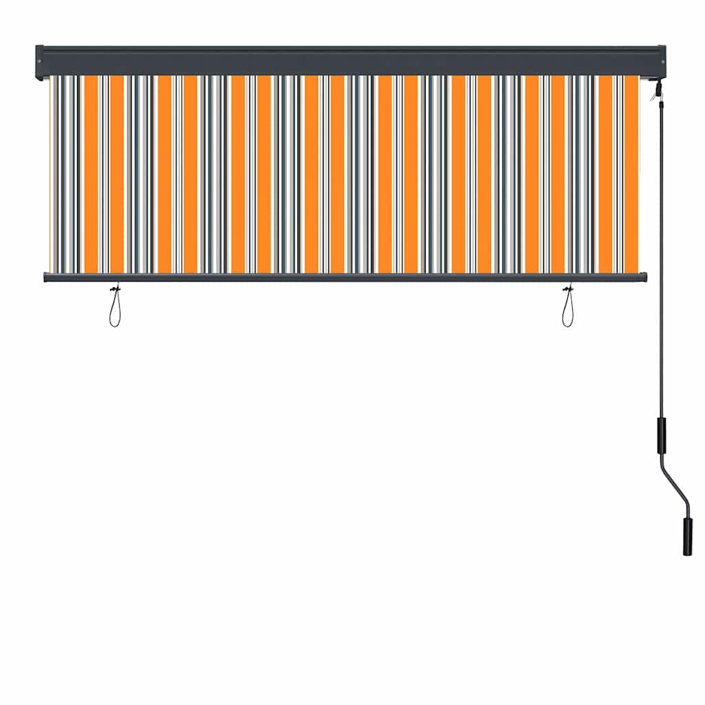 Rolo zavjesa Žuta i plava 180 x 250 cm Tkanina i aluminij