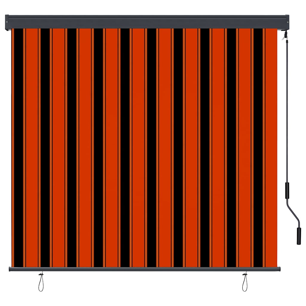 Rolo zavjesa Narančasta i smeđa 180 x 250 cm Tkanina i aluminij