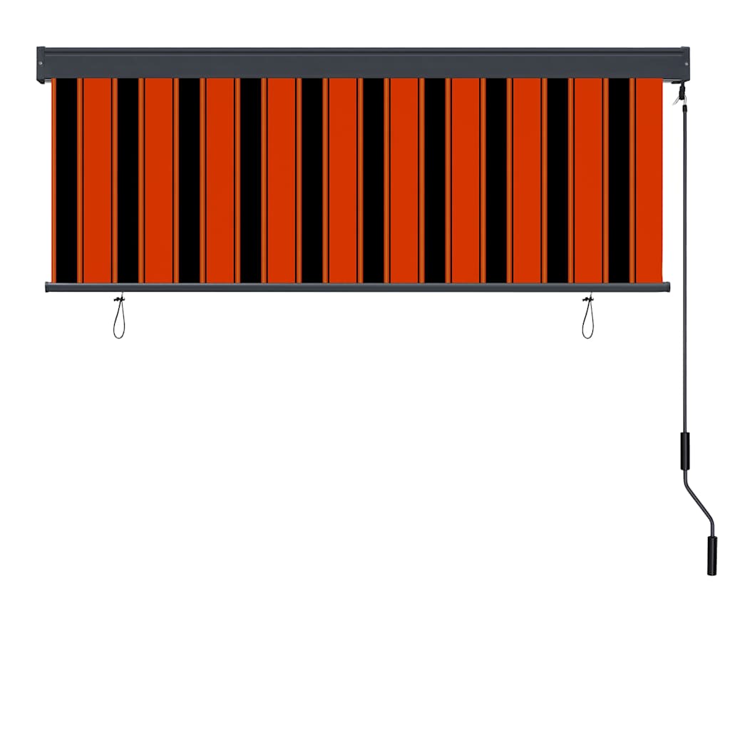 Rolo zavjesa Narančasta i smeđa 180 x 250 cm Tkanina i aluminij