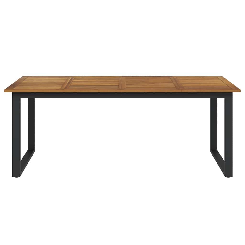 Vrtni stol s U-nogama 200 x 90 x 75 cm od masivnog drva bagrema