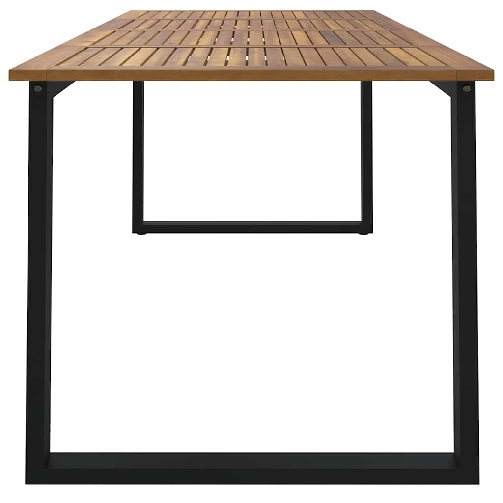 Vrtni stol s U-nogama 200 x 90 x 75 cm od masivnog drva bagrema