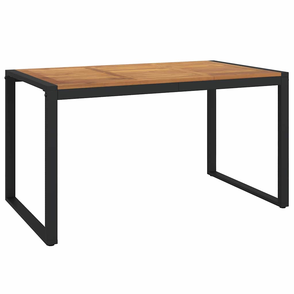 Vrtni stol s U-nogama 140 x 80 x 75 cm od masivnog drva bagrema