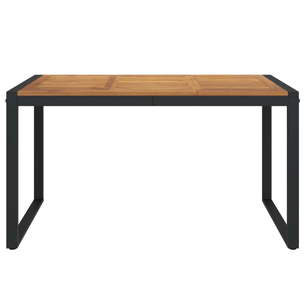 Vrtni stol s U-nogama 140 x 80 x 75 cm od masivnog drva bagrema