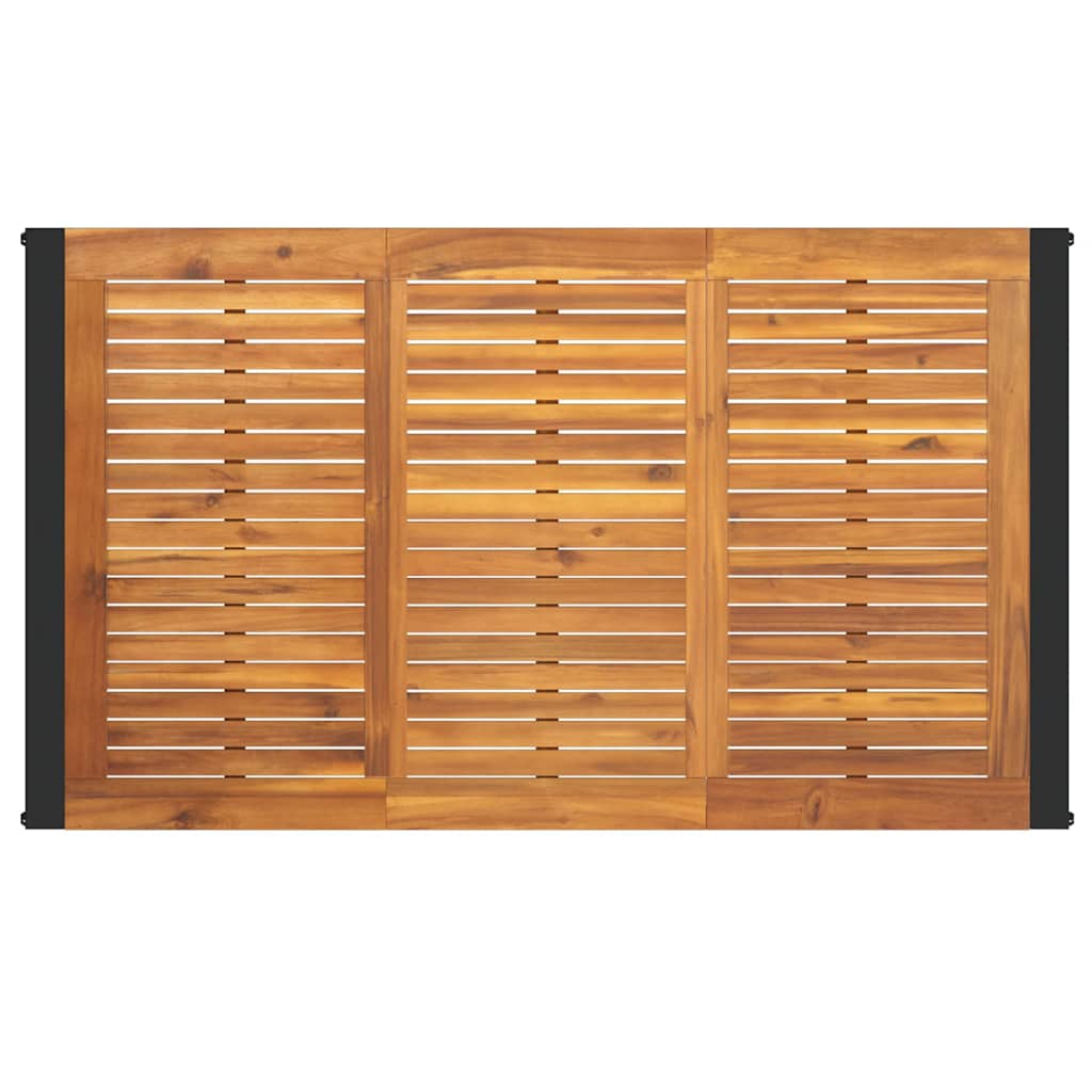 Vrtni stol s U-nogama 140 x 80 x 75 cm od masivnog drva bagrema