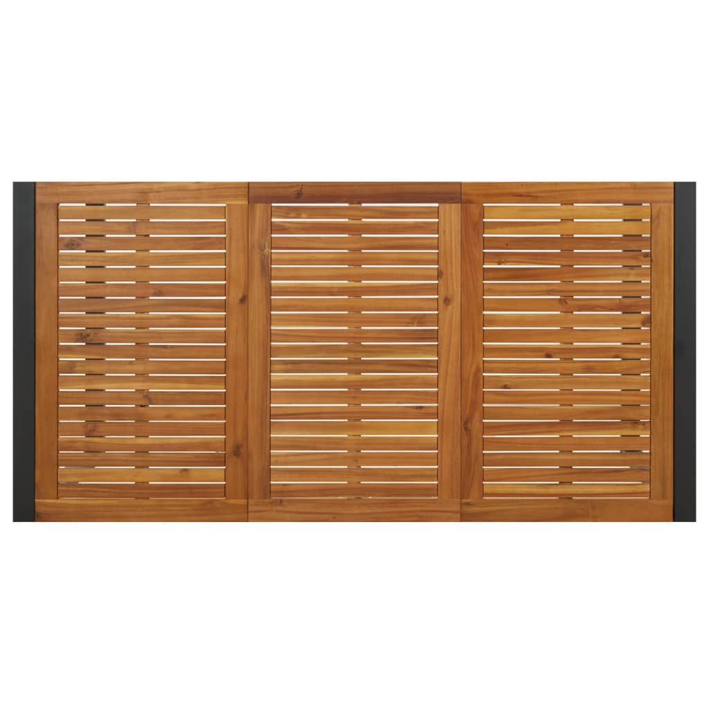 Vrtni stol s U-nogama 180 x 90 x 75 cm od masivnog drva bagrema