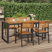 Vrtni stol s U-nogama 180 x 90 x 75 cm od masivnog drva bagrema