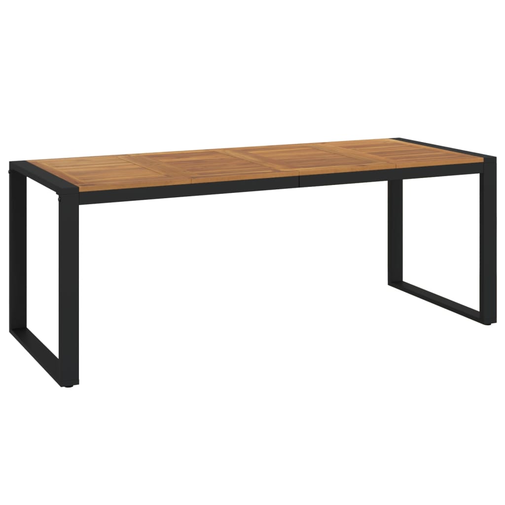 Vrtni stol s U-nogama 200 x 90 x 75 cm od masivnog drva bagrema