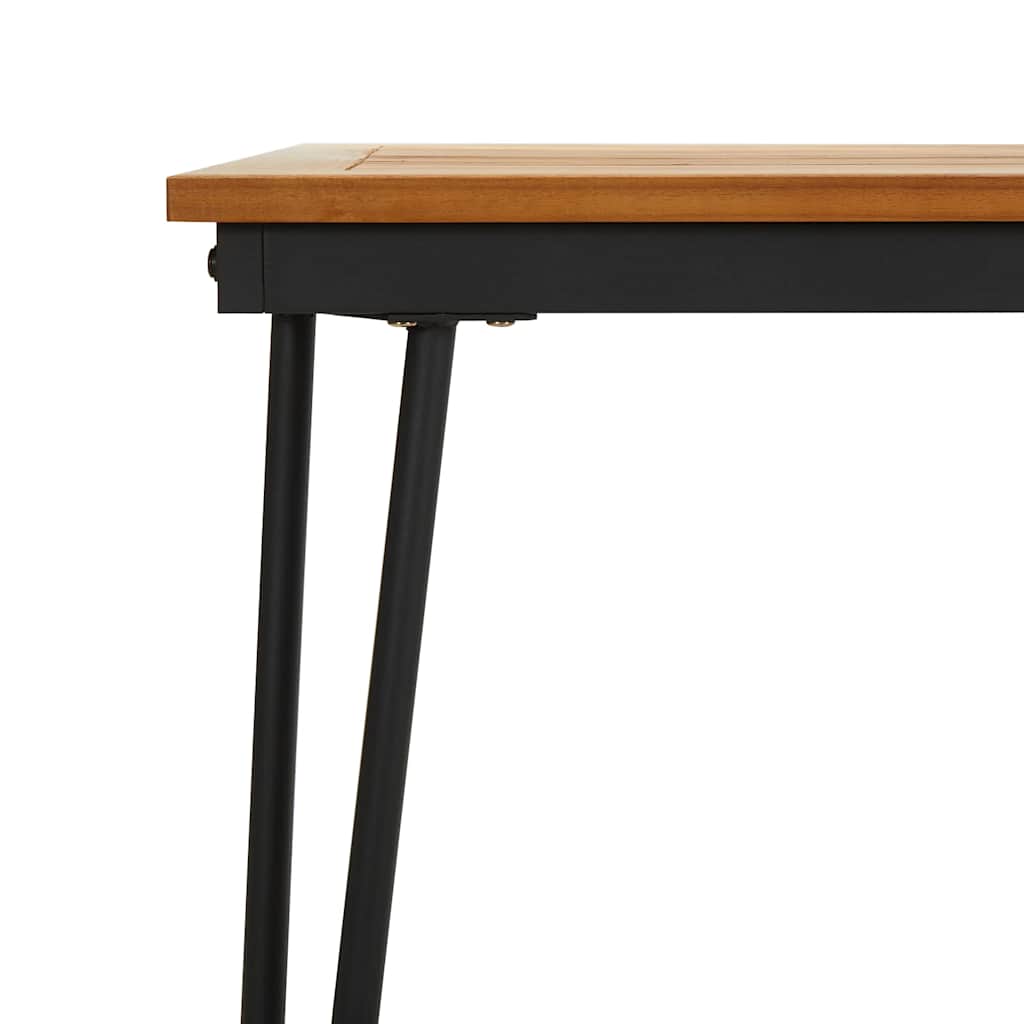 Vrtni stol s U-nogama 140 x 80 x 75 cm od masivnog drva bagrema