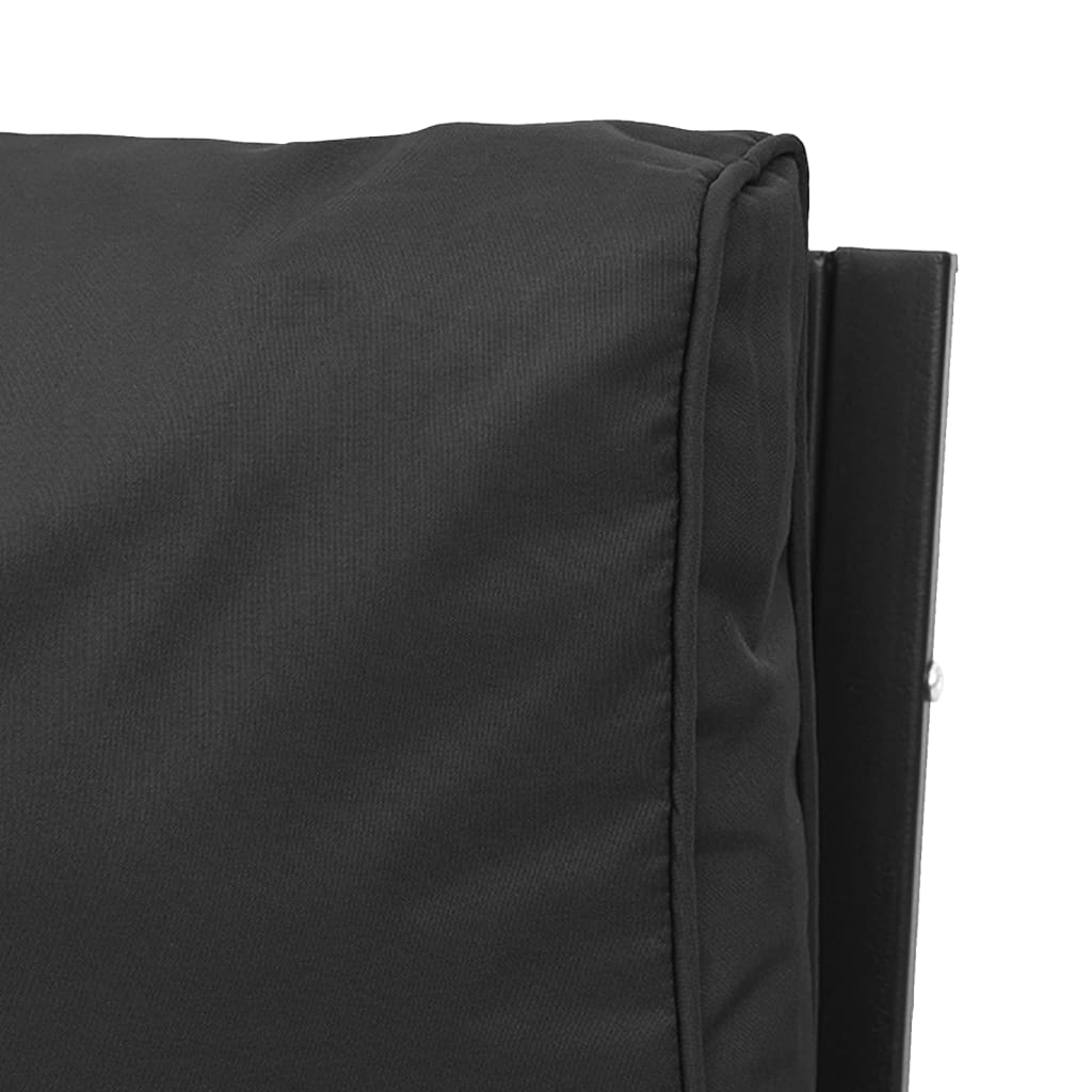 Vrtna stolica sa sivim jastucima 76 x 76 x 79 cm čelična