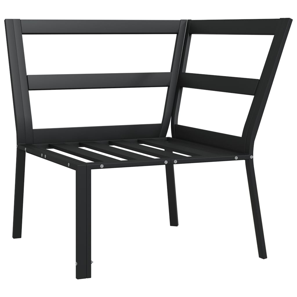 Vrtna stolica sa sivim jastucima 76 x 76 x 79 cm čelična