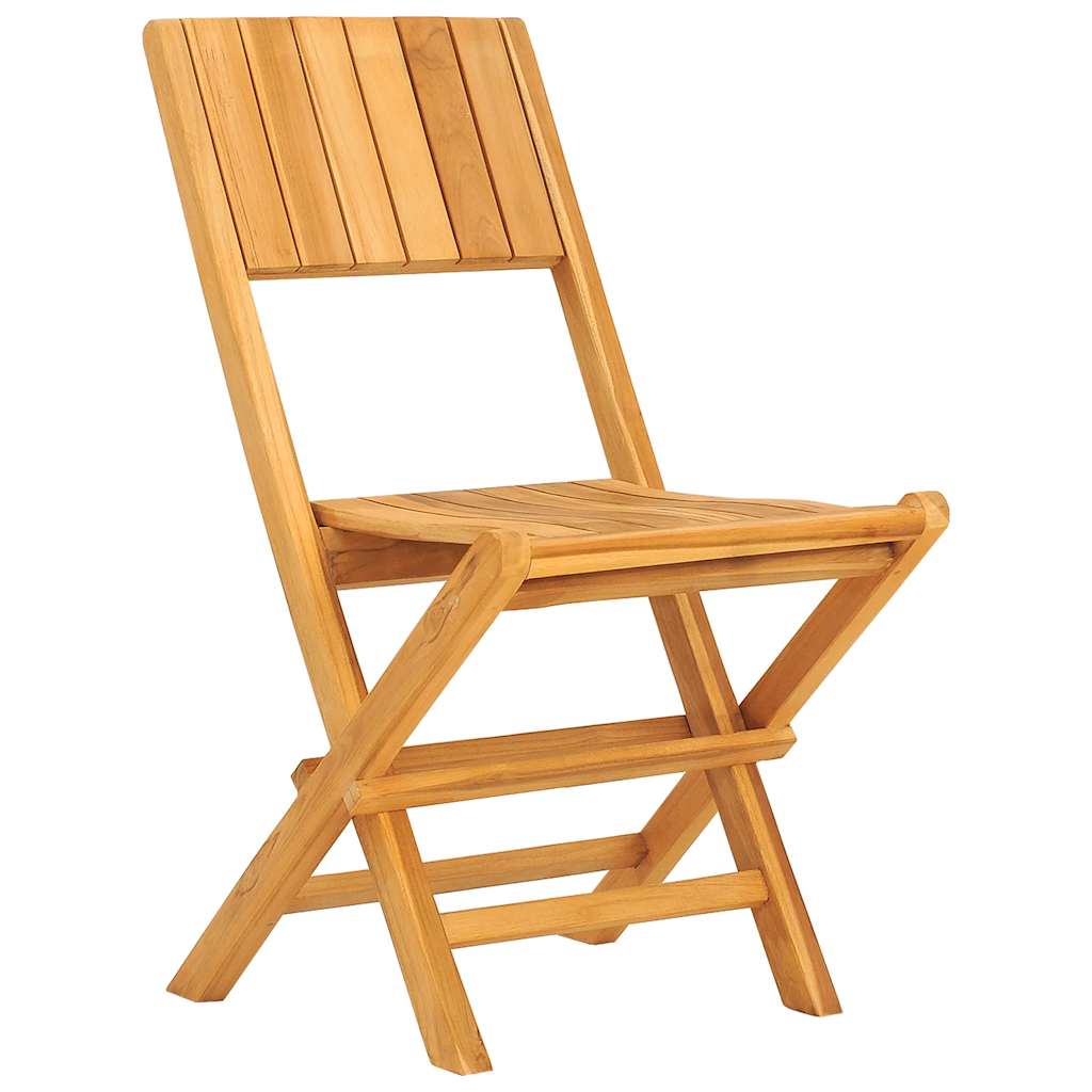 Sklopive vrtne stolice 2 kom 47x61x90 cm od masivne tikovine