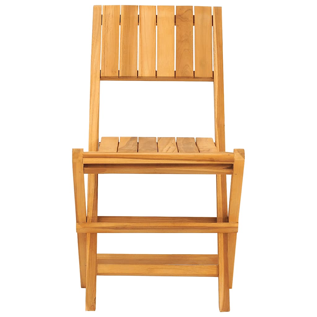 Sklopive vrtne stolice 2 kom 47x61x90 cm od masivne tikovine