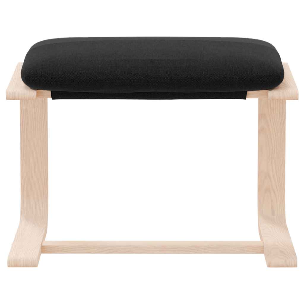 Tabure crni 51 x 41 x 40 cm od tkanine