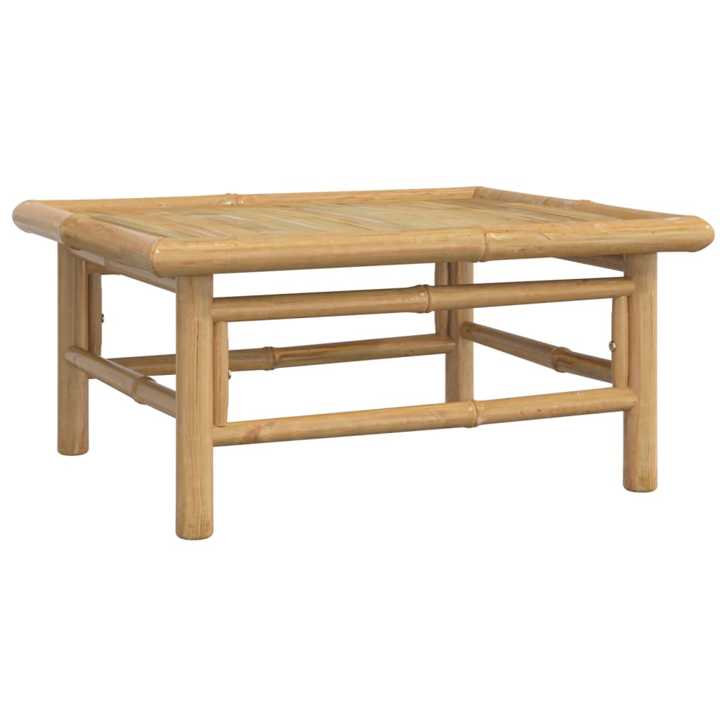 4-dijelna vrtna garnitura od bambusa sa svjetlosivim jastucima