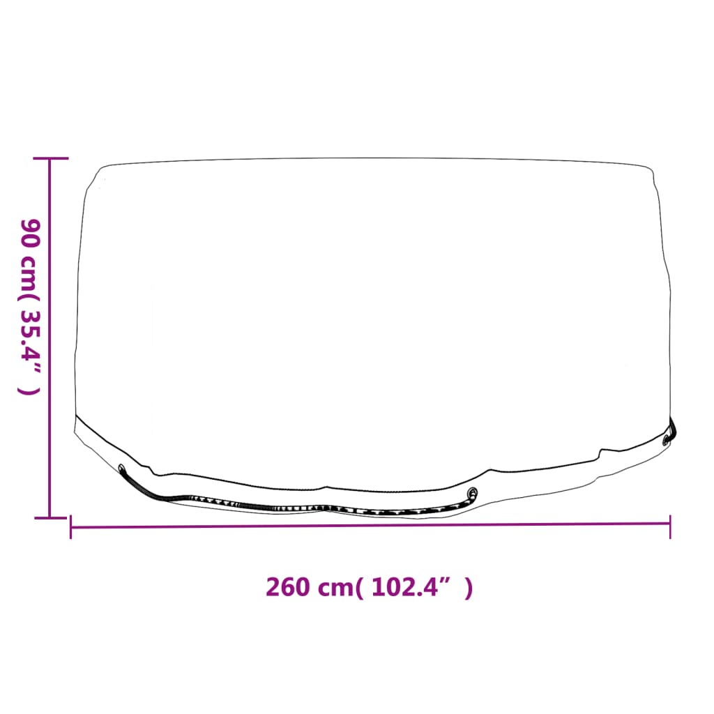 Navlake za vrtni namještaj 2 kom s 10 ušica Ø 260x90 cm okrugle