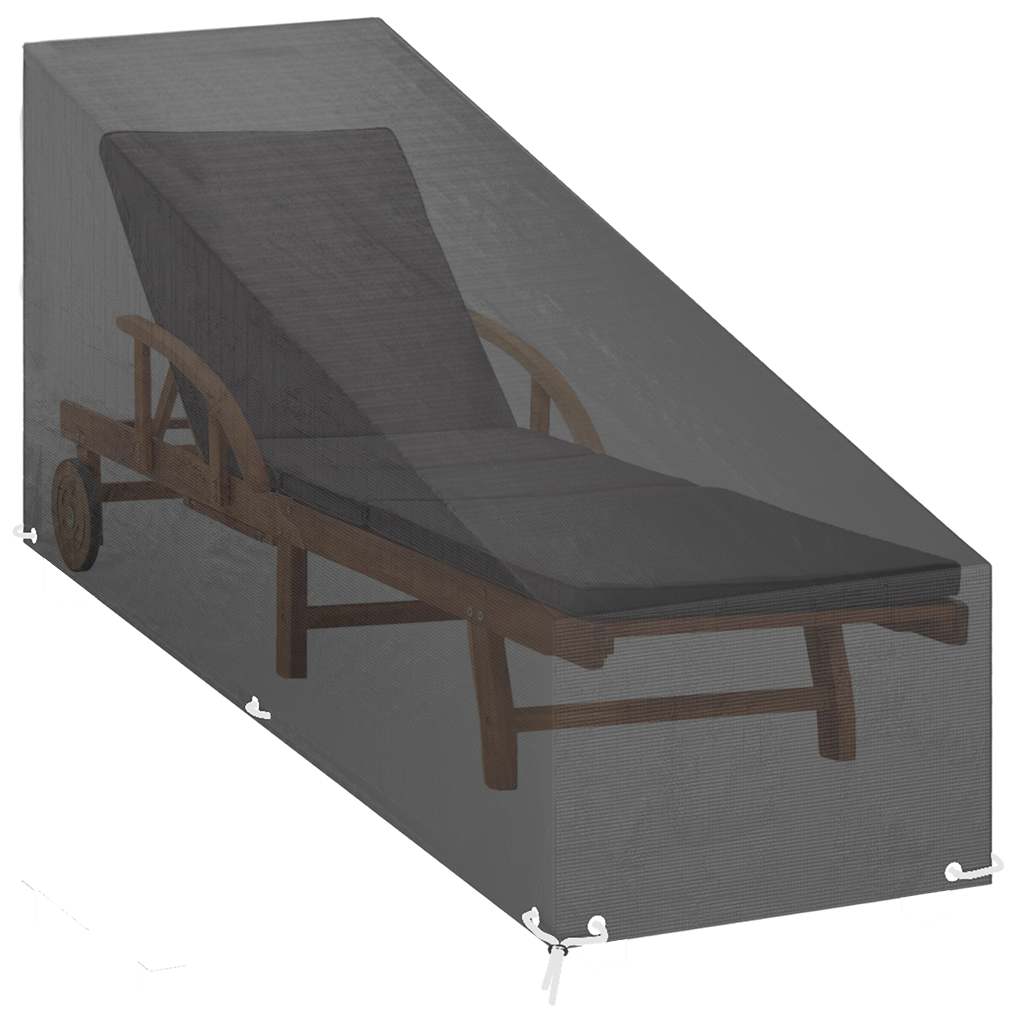 Navlake za ležaljku 2 kom s 12 ušica 200x65x35/60 cm polietilen