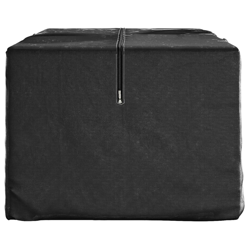 Vreće za vrtne jastuke 2 kom crne 135 x 40 x 55 cm polietilen