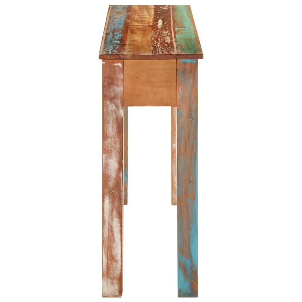 Konzolni stol 110 x 30 x 75 cm od masivnog obnovljenog drva