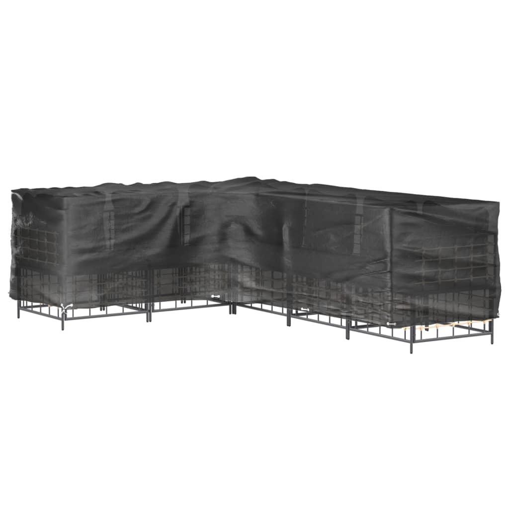 Navlaka za kutnu vrtnu garnituru sa 18 ušica 285x220x80 cm