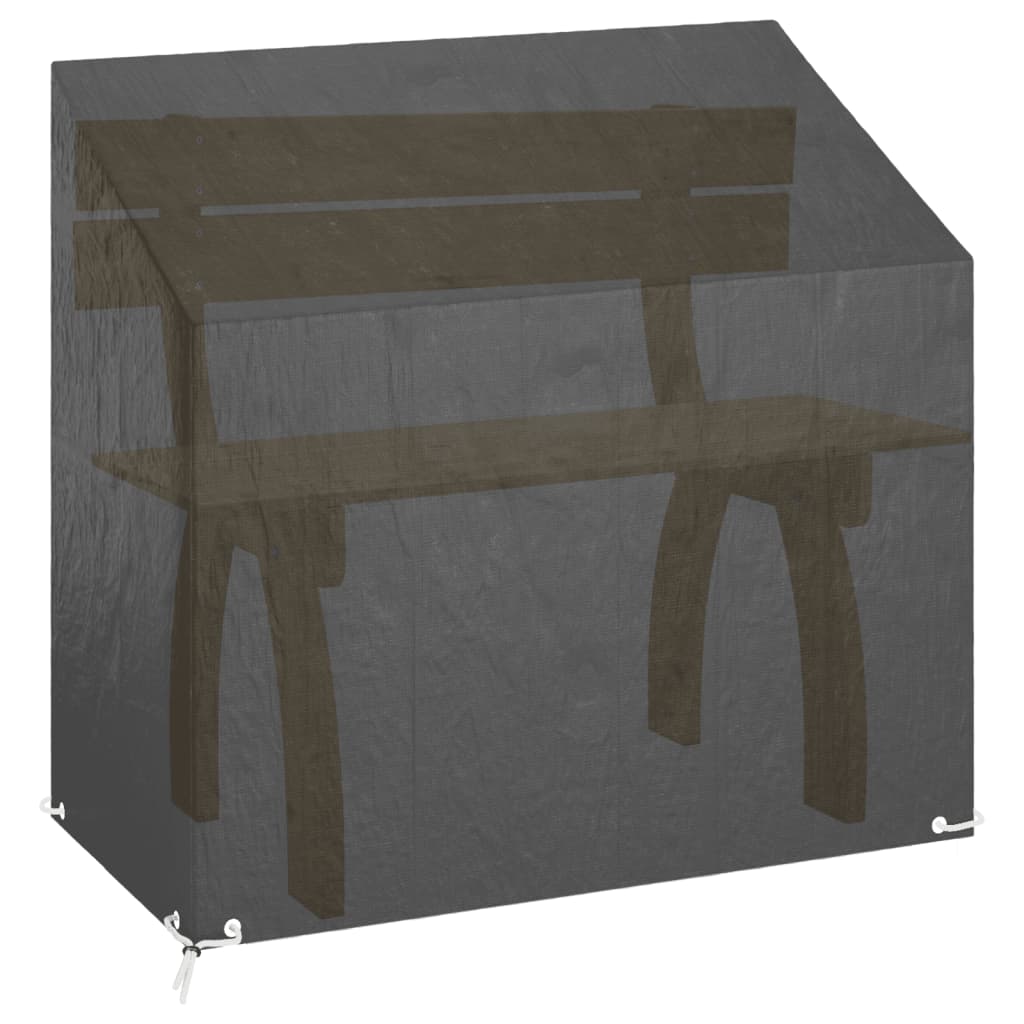 Navlaka za vrtnu klupu s 8 ušica 130 x 70 x 70/88 cm polietilen
