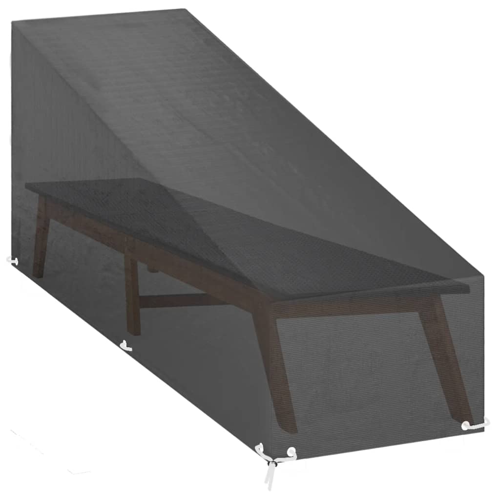 Navlaka za ležaljku s 12 ušica 205x75x40/70 cm od polietilena