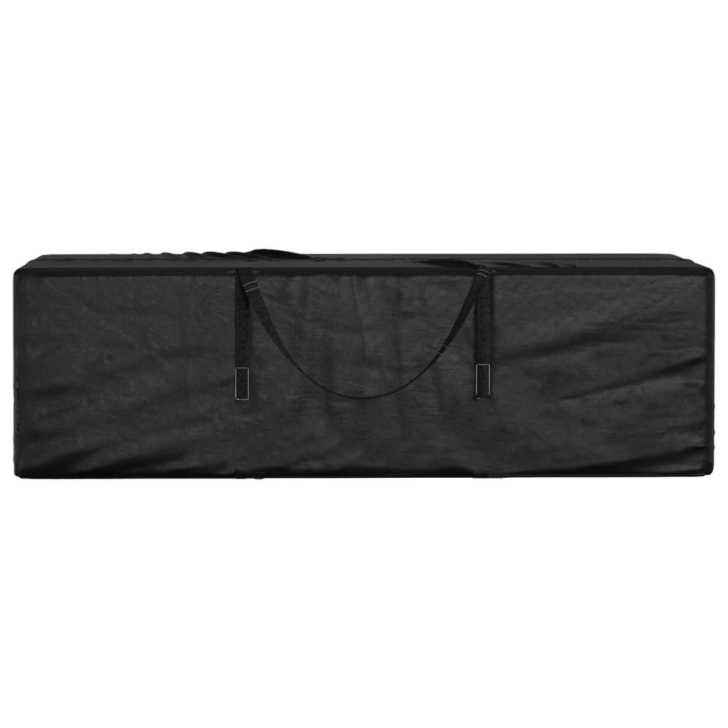 Vreća za pohranu vrtnih jastuka crna 135x40x55 cm polietilen