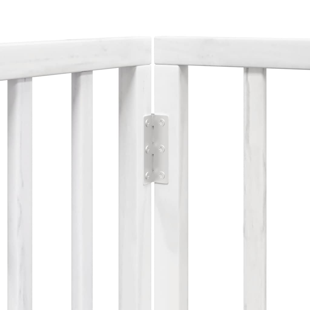 Vrata za pse s vratašcima 12 panela sklopiva 600 cm drvo topole