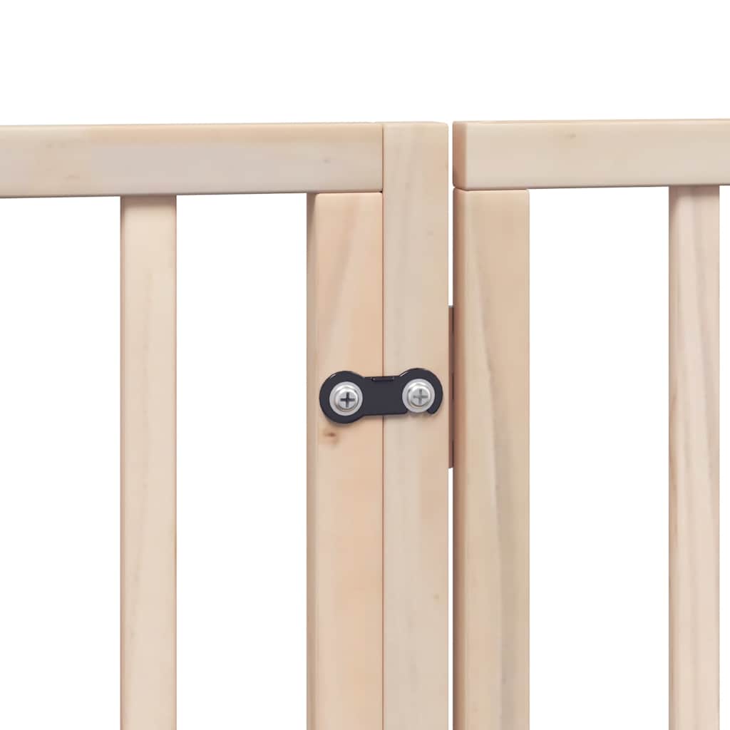 Vrata za pse s vratašcima 12 panela sklopiva 960 cm drvo topole