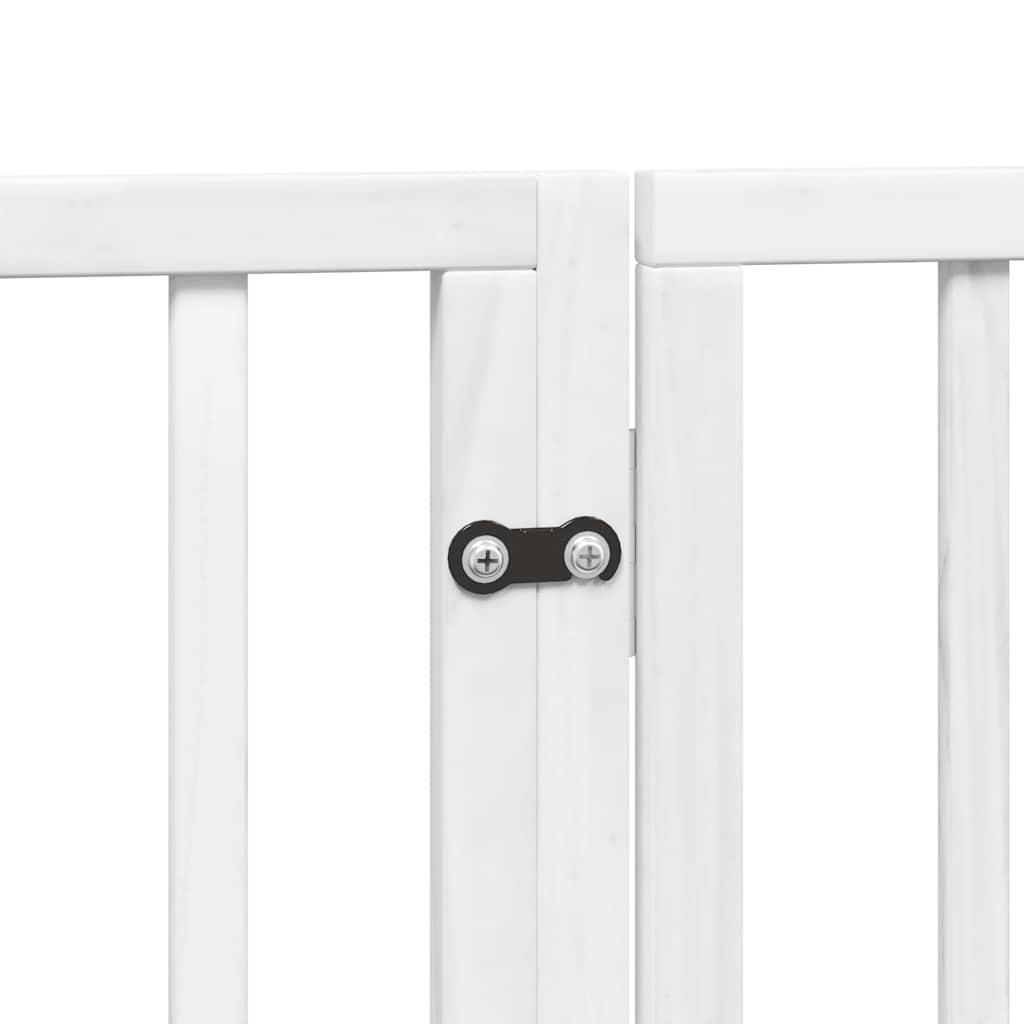 Vrata za pse s vratašcima 12 panela sklopiva 960 cm drvo topole