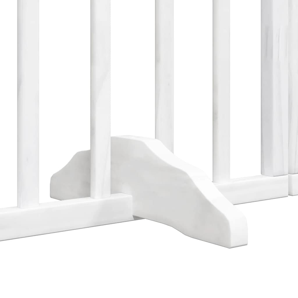 Vrata za pse s vratašcima 12 panela sklopiva 960 cm drvo topole
