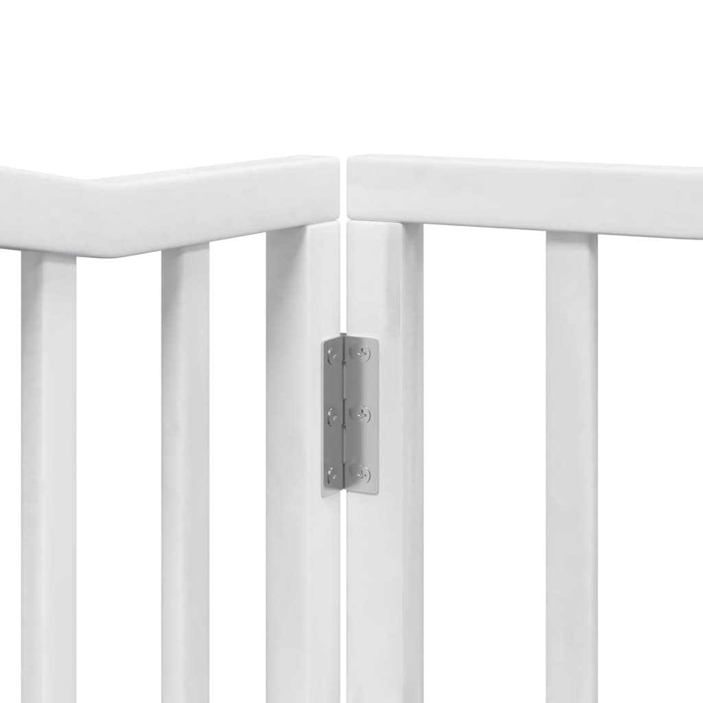 Vrata za pse s vratašcima 8 panela sklopiva 640 cm drvo topole