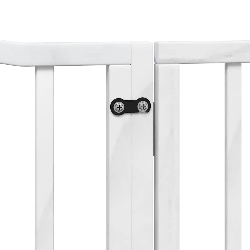 Vrata za pse s vratašcima 12 panela sklopiva 960 cm drvo topole