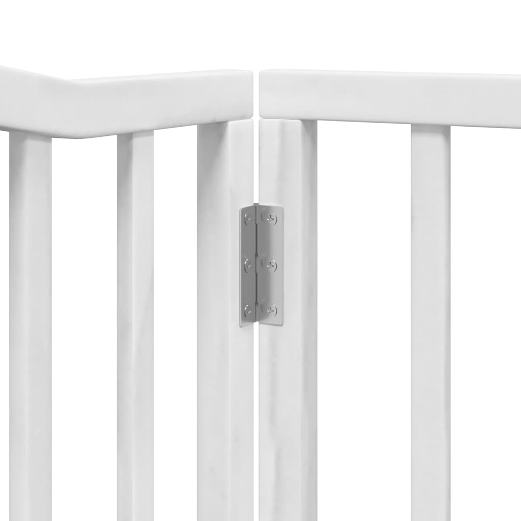 Vrata za pse s vratašcima 12 panela sklopiva 960 cm drvo topole
