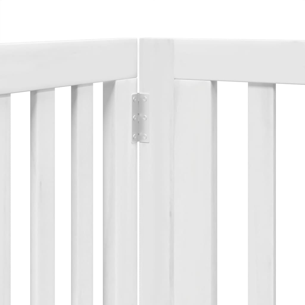 Vrata za pse s vratašcima 12 panela sklopiva 960 cm drvo topole