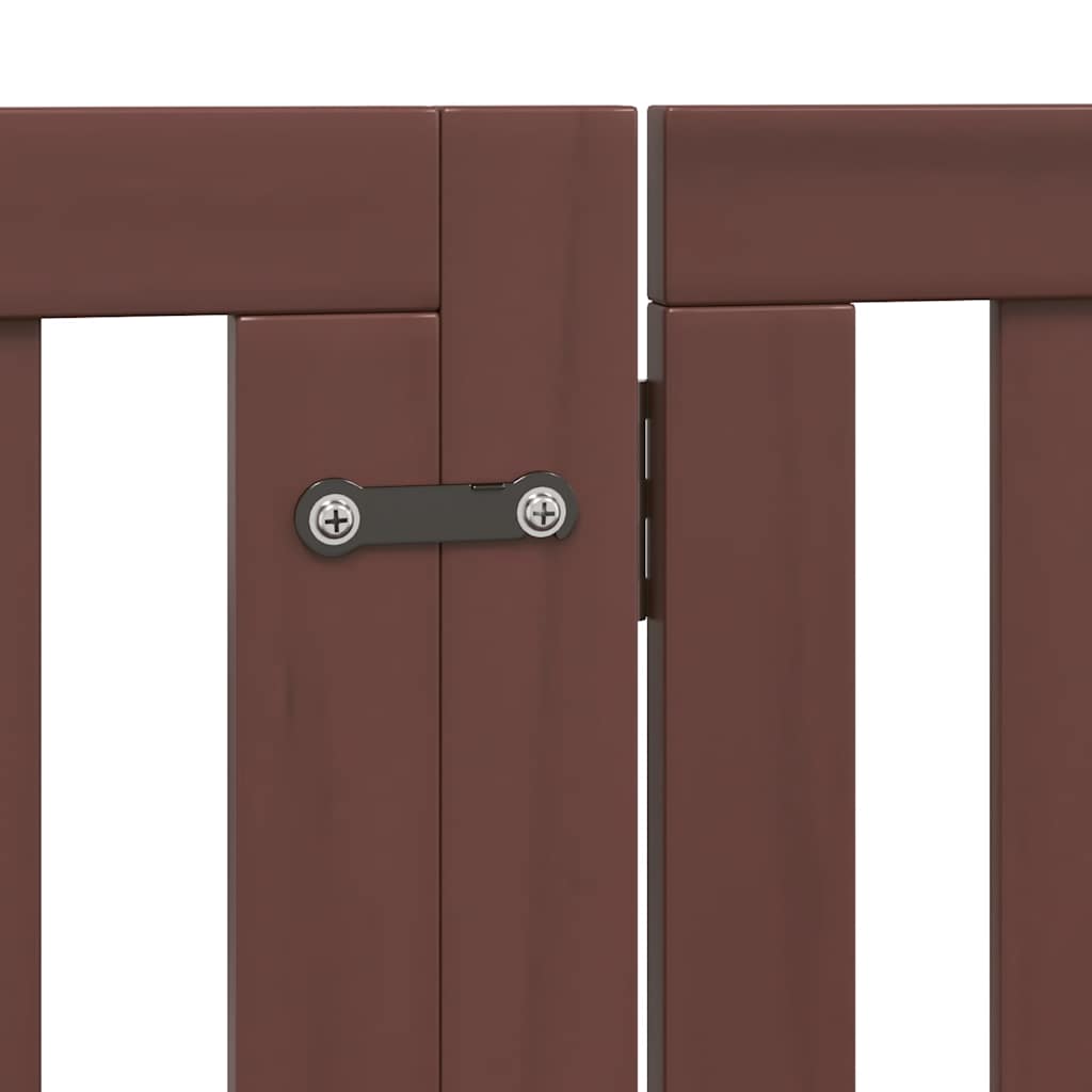 Vrata za pse s vratašcima 12 panela sklopiva 960 cm drvo topole