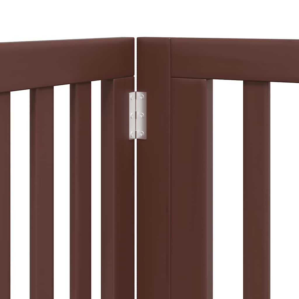 Vrata za pse s vratašcima 12 panela sklopiva 960 cm drvo topole