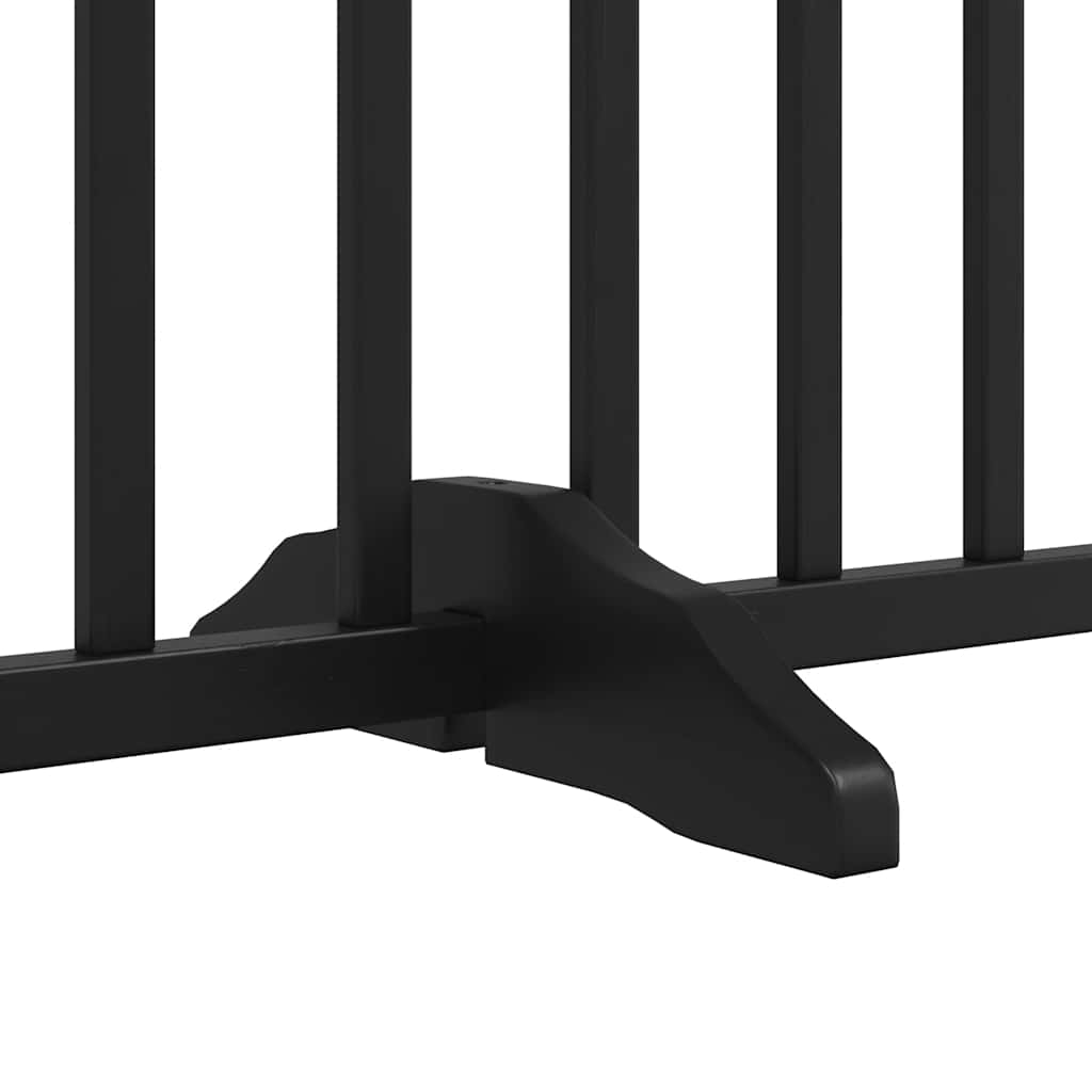 Vrata za pse s vratašcima 15 panela sklopiva 750 cm drvo topole
