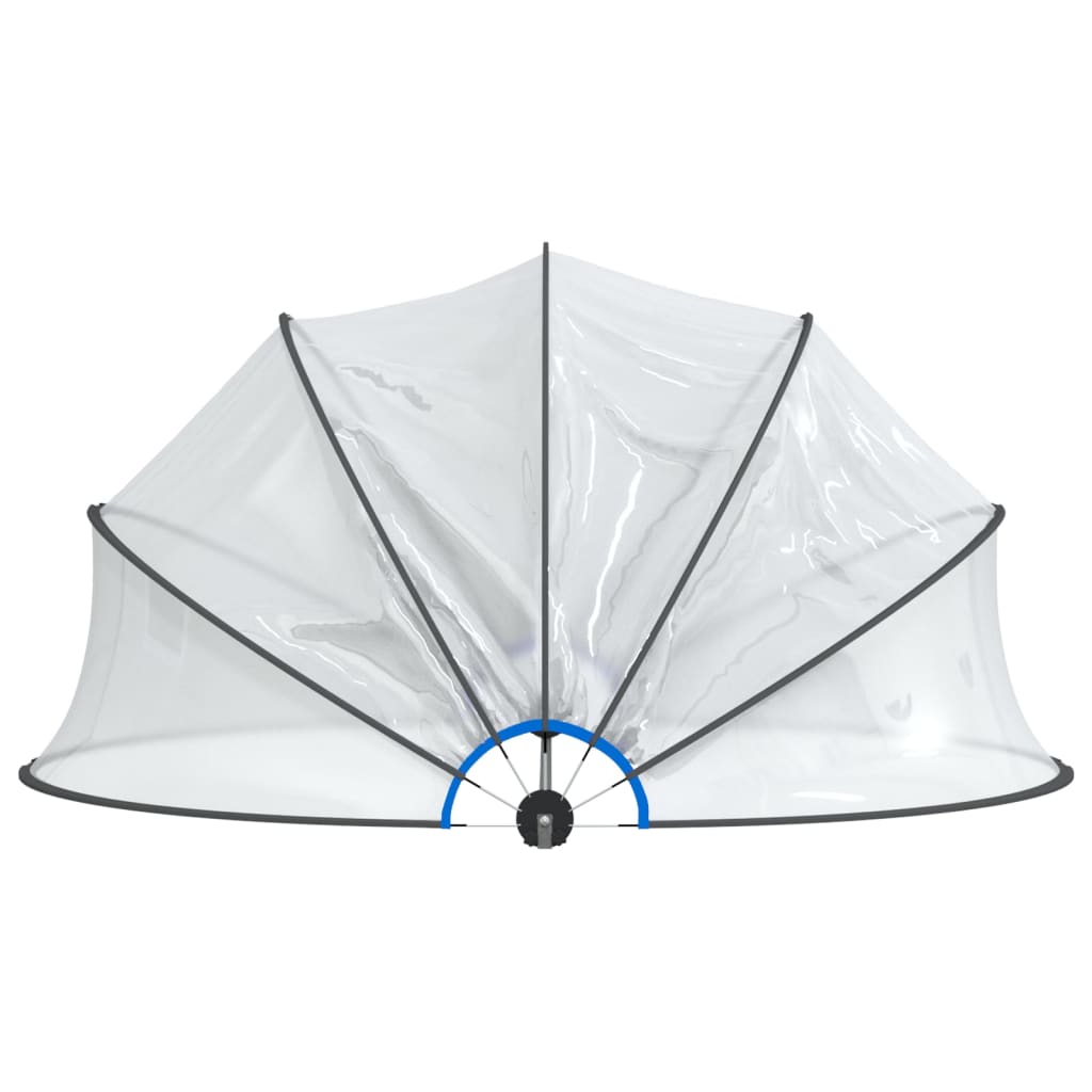 Okrugla bazenska kupola 376 x 188 cm PVC