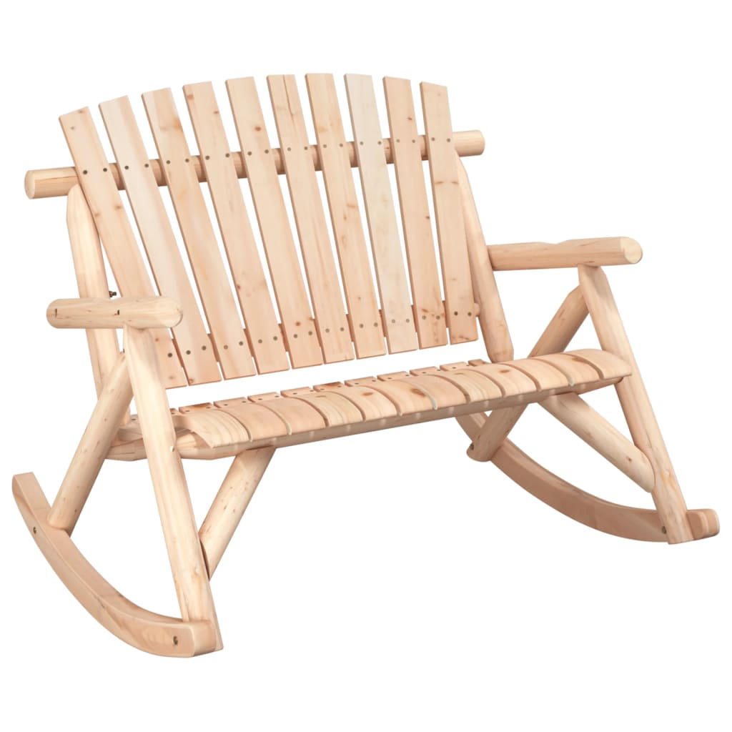 Vrtna klupa za ljuljanje s 2 sjedala 123x96x102 cm drvo smreke
