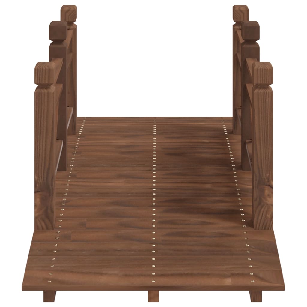 Vrtni most s ogradama 150 x 67 x 56 cm od masivnog drva smreke